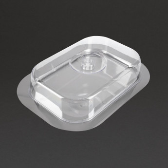 Stainless Steel Rectangular Tray with Cover - Click to Enlarge