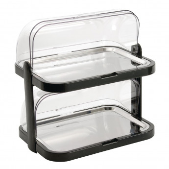 APS Roll Top Cool Display Tray Double Deck - Click to Enlarge
