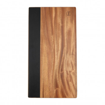 T&G Acacia Wood Cheese Board with Chalk Strip 300mm - Click to Enlarge