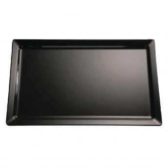 APS Pure Melamine Tray Black GN 1/1 - Click to Enlarge
