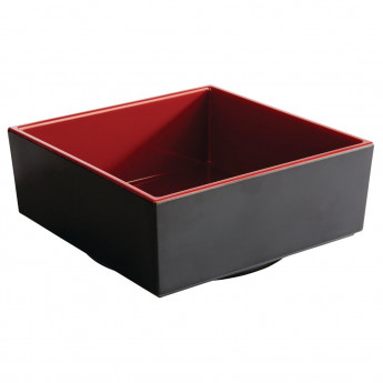 APS Asia+ Deep Square Bento Box Red 155mm - Click to Enlarge