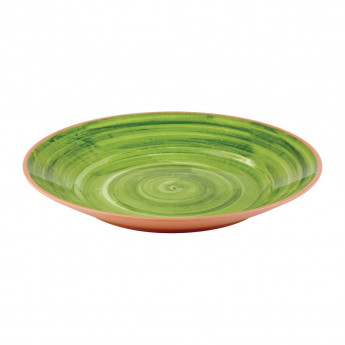APS La Vida Melamine Plate Round Green 405mm - Click to Enlarge
