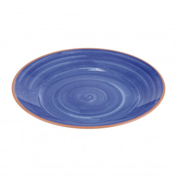 APS La Vida Melamine Plate Round Blue 320mm - Click to Enlarge