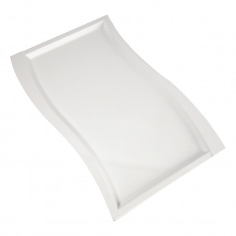APS Wave Melamine Platter White GN 1/1 - Click to Enlarge