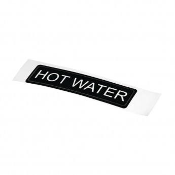 Adhesive Airpot Label - Hot Water - Click to Enlarge