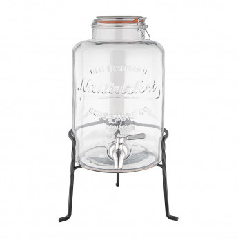 Olympia Nantucket Style Drink Dispenser with Wire Stand 8.5Ltr - Click to Enlarge