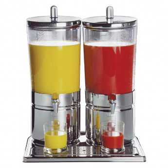 APS Stainless Steel Juice Dispenser Double - Click to Enlarge