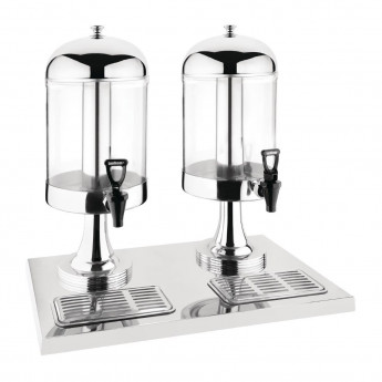 Olympia Double Juice Dispenser with Drip Tray - Click to Enlarge