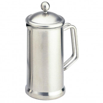 Olympia Satin Finish Stainless Steel Cafetiere 8 Cup - Click to Enlarge