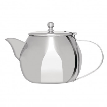 Olympia Non-Drip Stainless Steel Teapot 380ml - Click to Enlarge
