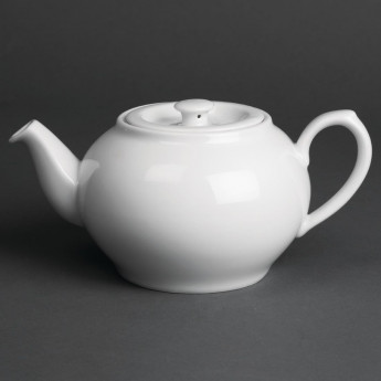 Royal Porcelain Oriental Teapots with Lids 600ml (Pack of 2) - Click to Enlarge