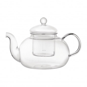 Utopia Long Island Glass Teapot 1Ltr (Pack of 6) - Click to Enlarge
