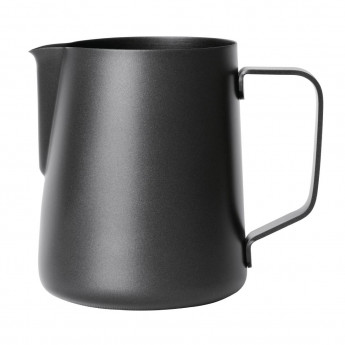 Olympia Black Non-Stick Milk Frothing Jug 570ml - Click to Enlarge