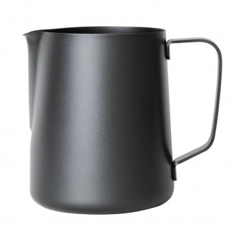 Olympia Black Non-Stick Milk Frothing Jug 900ml - Click to Enlarge