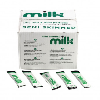 Lakeland Semi-skimmed Milk Sticks 10ml (Pack of 240) - Click to Enlarge