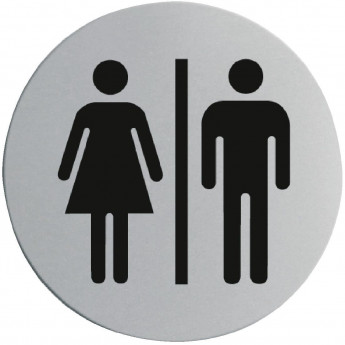 Stainless Steel Door Sign - Ladies & Gentlemen - Click to Enlarge