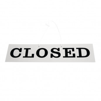 Reversible Hanging Open And Closed Sign - Click to Enlarge