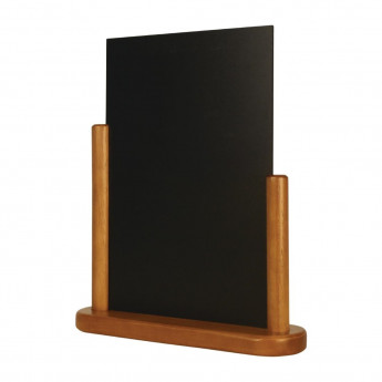 Securit Half Frame Table Top Blackboard Teak - Click to Enlarge
