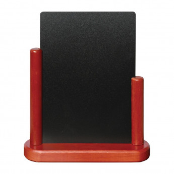 Securit Table Top Blackboard Mahogany - Click to Enlarge