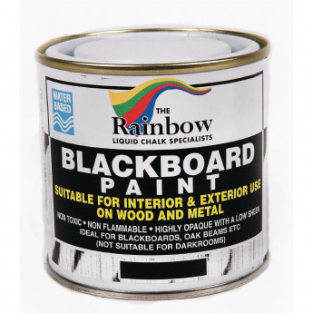 Blackboard Paint Black 250ml - Click to Enlarge