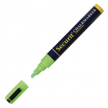 Securit 6mm Liquid Chalk Pen Green - Click to Enlarge