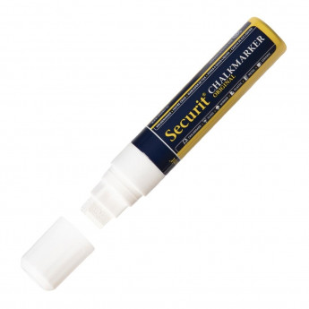 Securit 15mm Liquid Chalk Pen White - Click to Enlarge