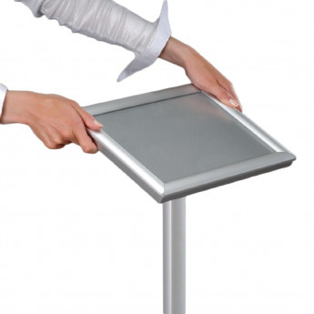 Freestanding Aluminium Menu Display Stand - Click to Enlarge
