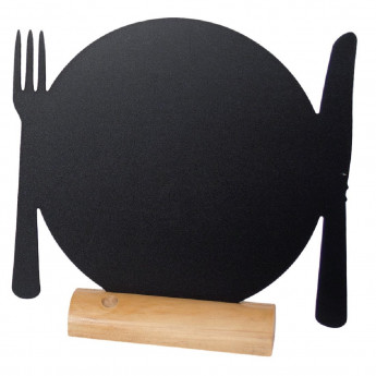 Securit Mini Plate Shaped Blackboards (Pack of 3) - Click to Enlarge