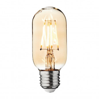 Industville Vintage LED Filament Bulb Tube Edison Screw Amber 5W - Click to Enlarge