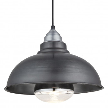 Industville Old Factory Heat Pendant Pewter 305mm - Click to Enlarge