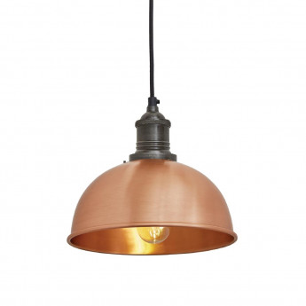 Industville Brooklyn Dome Pendant Light Copper 200mm - Click to Enlarge
