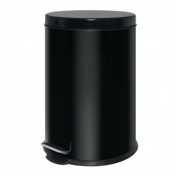 Stainless Steel Pedal Bin Black 20Ltr - Click to Enlarge