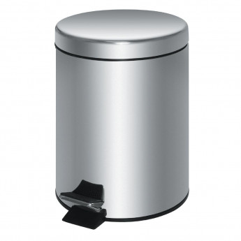 Stainless Steel Pedal Bin Silver 20Ltr - Click to Enlarge