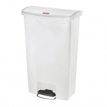 Rubbermaid Slim Jim Step on Bin Front Pedal 68Ltr White - Click to Enlarge
