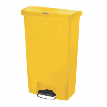 Rubbermaid Slim Jim Step on Bin Front Pedal 68Ltr Yellow - Click to Enlarge