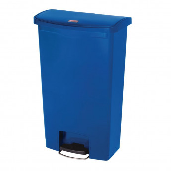 Rubbermaid Slim Jim Step on Bin Front Pedal 68Ltr Blue - Click to Enlarge