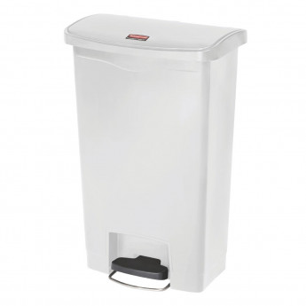 Rubbermaid Slim Jim Step on Bin Front Pedal 50Ltr White - Click to Enlarge
