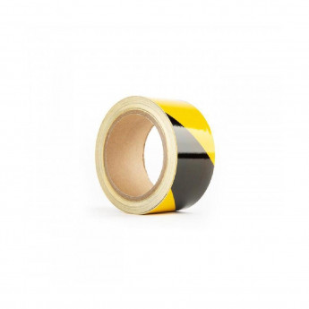 Black and Yellow Hazard Tape 33m - Click to Enlarge