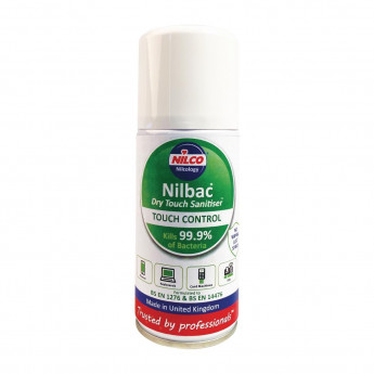 Nilco Nilbac Dry Touch Surface Sanitiser Aerosol 150ml - Click to Enlarge