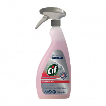 Cif Pro Formula 4-in-1 Washroom Cleaner and Disinfectant Ready To Use 750ml (6 Pack) - Click to Enlarge