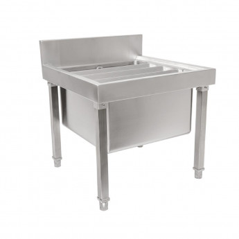 Vogue Stainless Steel Mop Sink - Click to Enlarge