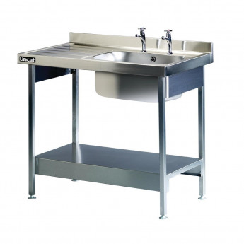 Lincat Stainless Steel Single Sink Unit with Left Hand Drainer - Click to Enlarge