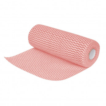 Jantex Non Woven Cloths Red (Roll of 100) - Click to Enlarge