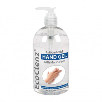 EcoClenz Anti-Bacterial Hand Gel 500ml - Click to Enlarge