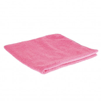 Jantex Microfibre Cloths Pink (Pack of 5) - Click to Enlarge