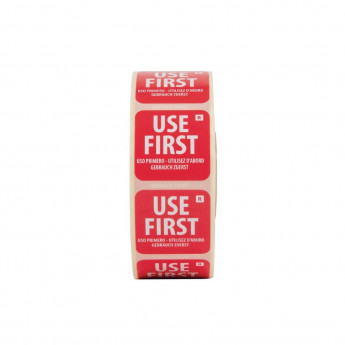Vogue Removable Use First Labels (Pack of 1000) - Click to Enlarge