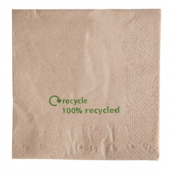 Compostable Kraft Lunch Napkins 330mm (Pack of 2000) - Click to Enlarge