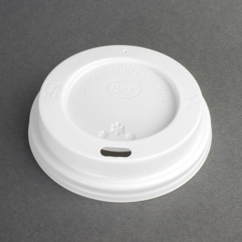 Fiesta Disposable Coffee Cup Lids White 225ml / 8oz - Click to Enlarge