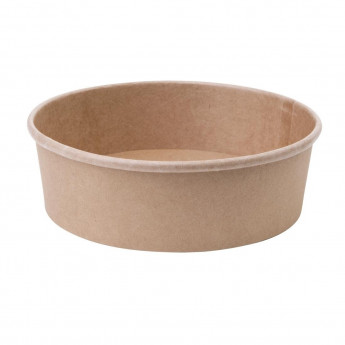 Fiesta Green Compostable Round Kraft Salad Bowls (Pack of 300) - Click to Enlarge