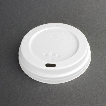 Fiesta Disposable Coffee Cup Lids White 340ml / 12oz and 455ml / 16oz - Click to Enlarge